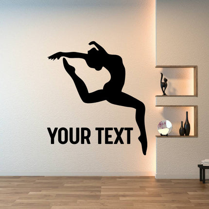 Gymnastics Jump Pose Wall Decal