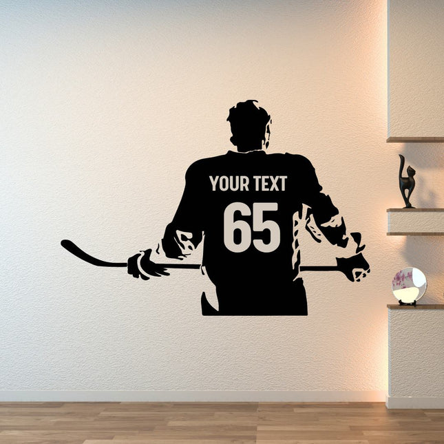 Locker Room Energy – Custom Hockey Player Decal