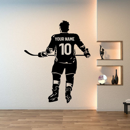 Game Ready – Personalized Hockey Wall Decal