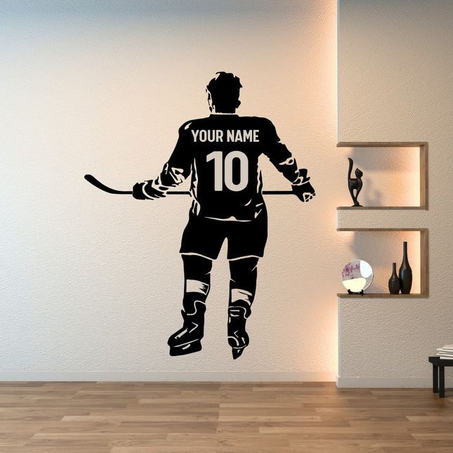 Game Ready – Personalized Hockey Wall Decal