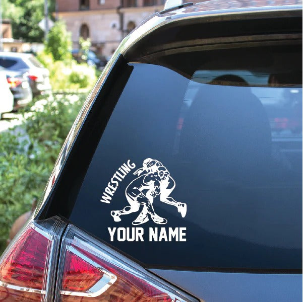 Personalized Wrestling Champion Wall Decal