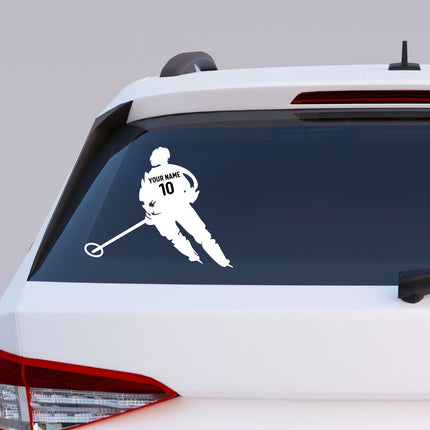 Ringette Power Skater – Personalized Wall Decal