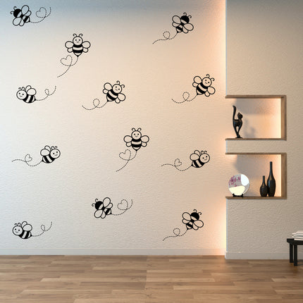 Adorable Honey Bee Wall Decals