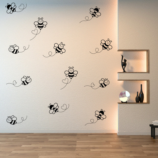 Adorable Honey Bee Wall Decals