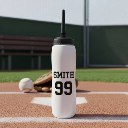 Personalized Hockey Water Bottle with player Name & Number