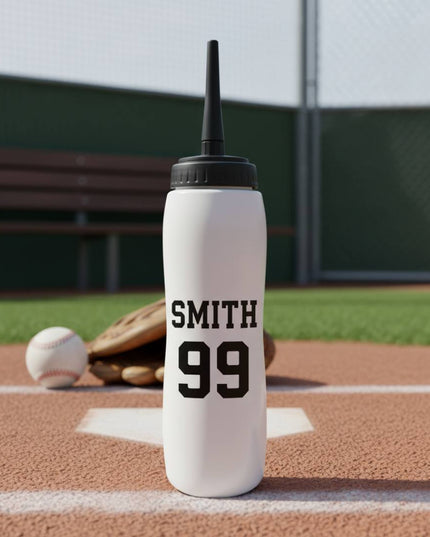 Personalized Hockey Water Bottle with player Name & Number