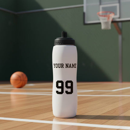 Personalized Hockey Water Bottle with player Name & Number