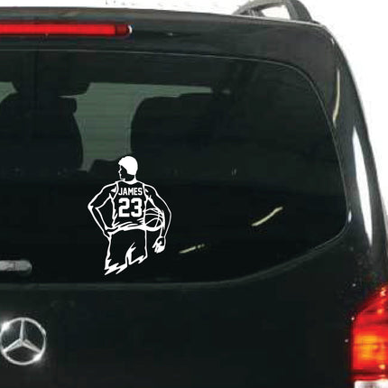 Basketball car sticker