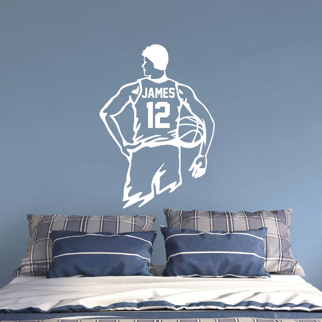 basketball bedroom decal