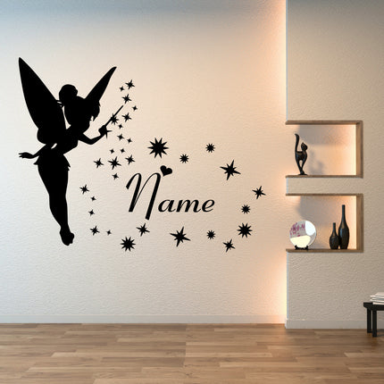Fairy Sparkle Name - Personalised Script Name Wall Decal