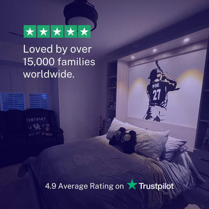 Back View Batter Pose - Personalized Baseball Wall Decal