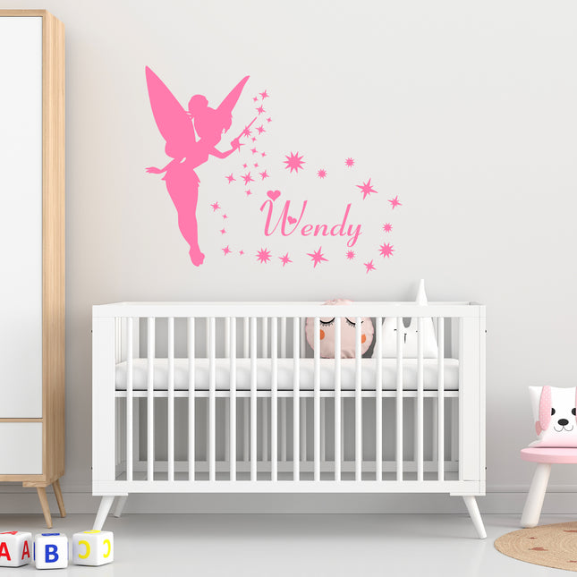 Fairy Sparkle Name - Personalised Script Name Wall Decal
