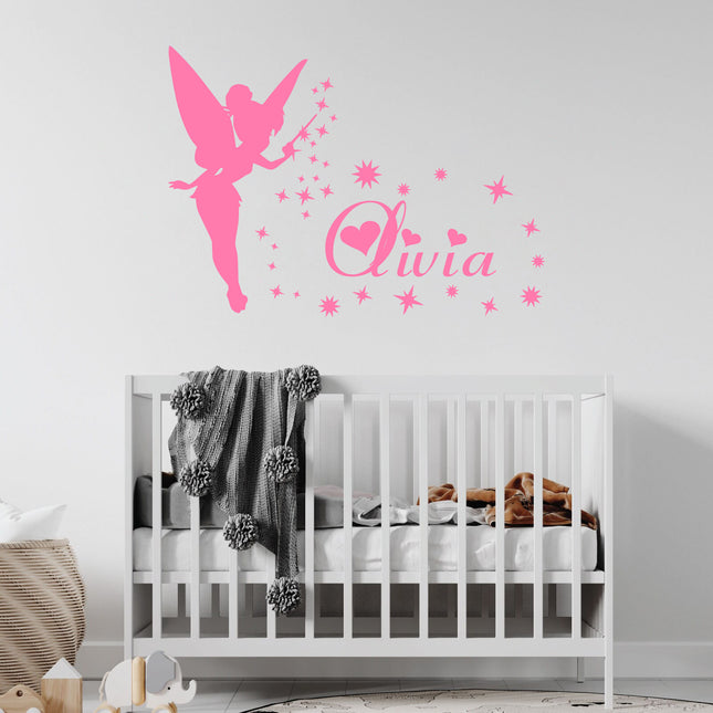 Fairy Sparkle Name - Personalised Script Name Wall Decal