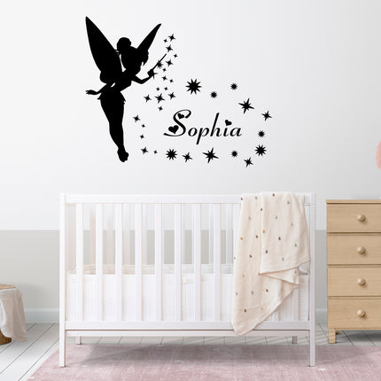 Fairy Sparkle Name - Personalised Script Name Wall Decal