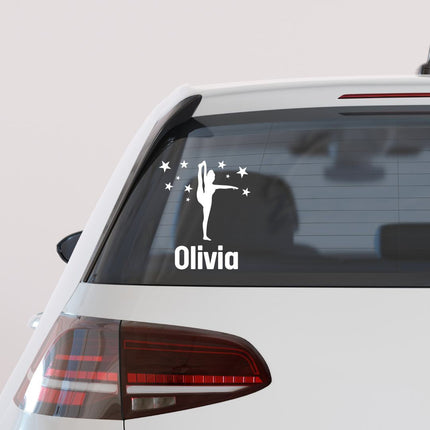 Personalized Gymnastics Star Wall Decal