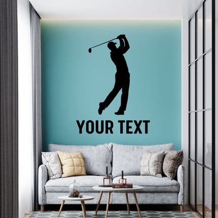 Golf Swing Legend Wall Decal with name