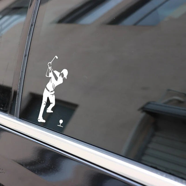 Pure Swing Golf Silhouette Decal