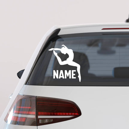 Gymnastics Jump Pose Wall Decal