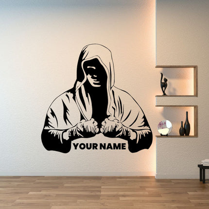 Hooded Boxer Wall Decal