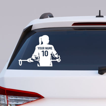 Back on the Ice – Ringette Girl Wall Decal