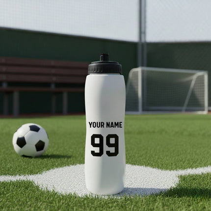 Personalized Hockey Water Bottle with player Name & Number