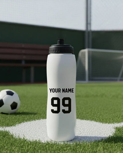 Personalized Hockey Water Bottle with player Name & Number