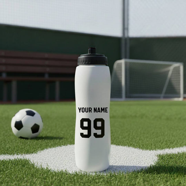 Personalized Hockey Water Bottle with player Name & Number