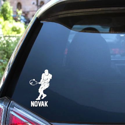 Custom Tennis Player Wall Decal – Your Name