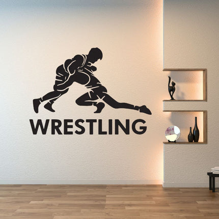 Wrestling Takedown Wall Decal