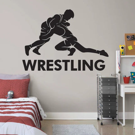 Wrestling Takedown Wall Decal