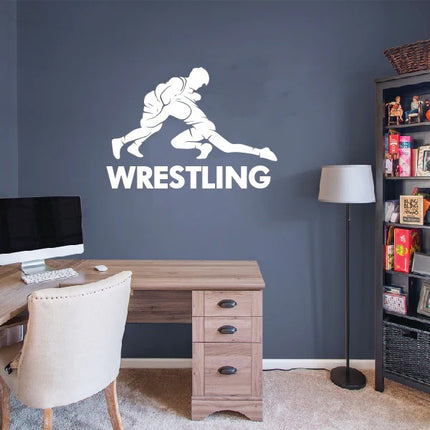Wrestling Takedown Wall Decal