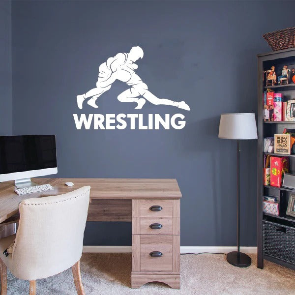 Wrestling Takedown Wall Decal